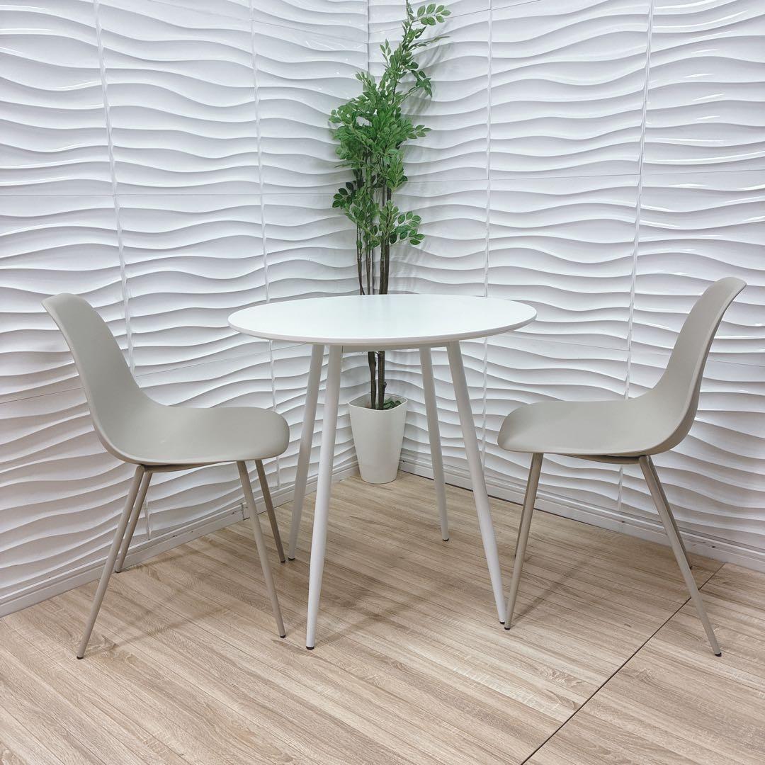 ◇大阪府神戸市配達料無料！◇LOWYAテーブル◇チェア2脚◇ハイテーブル◇