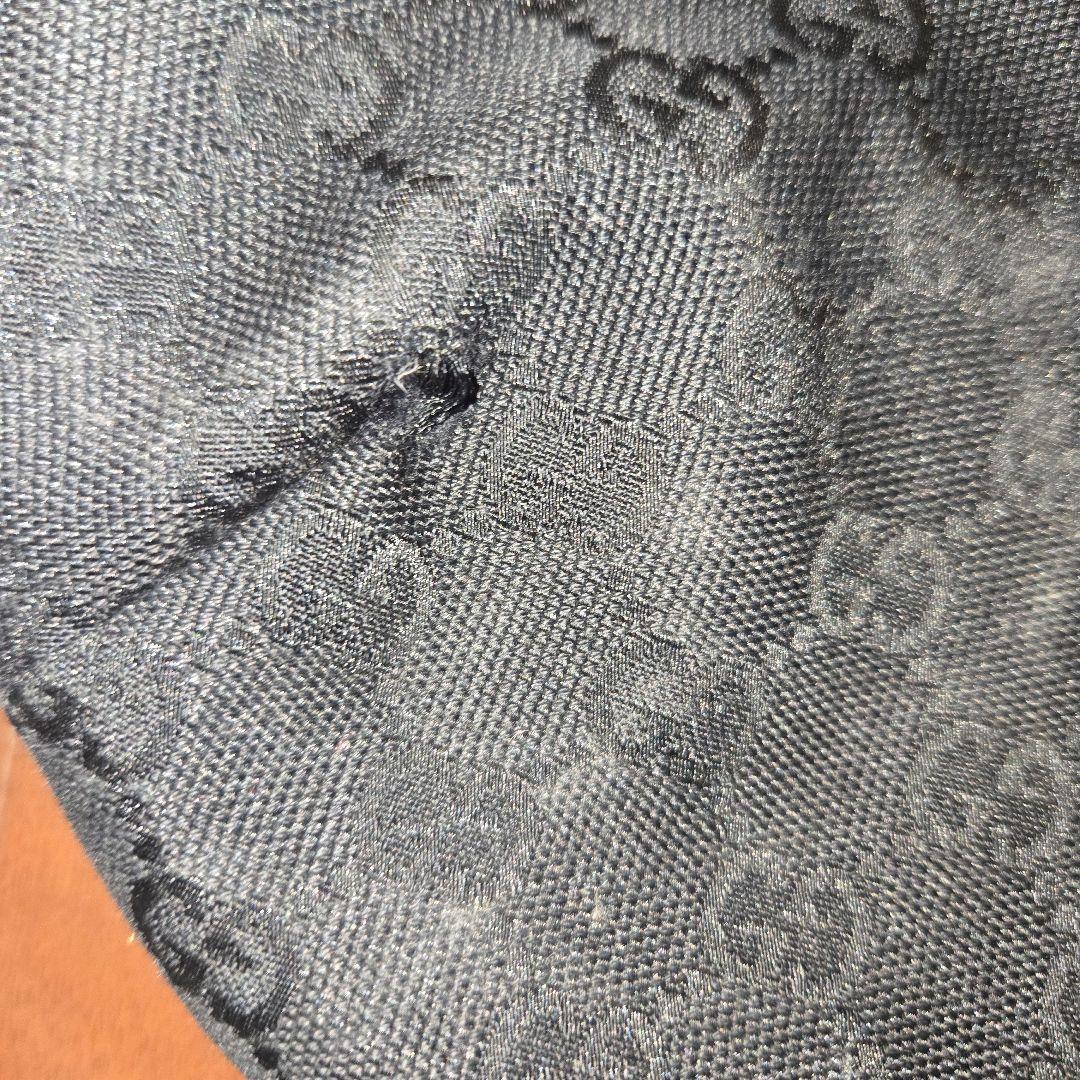 GUCCI 黒 ショルダーバッグ キャンバス
