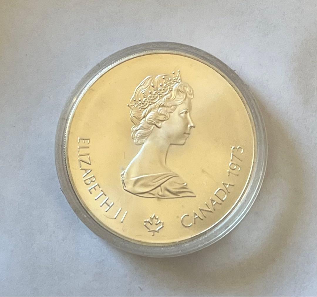 モントリオールオリンピック記念銀貨（大型コイン） カナダ5ドル