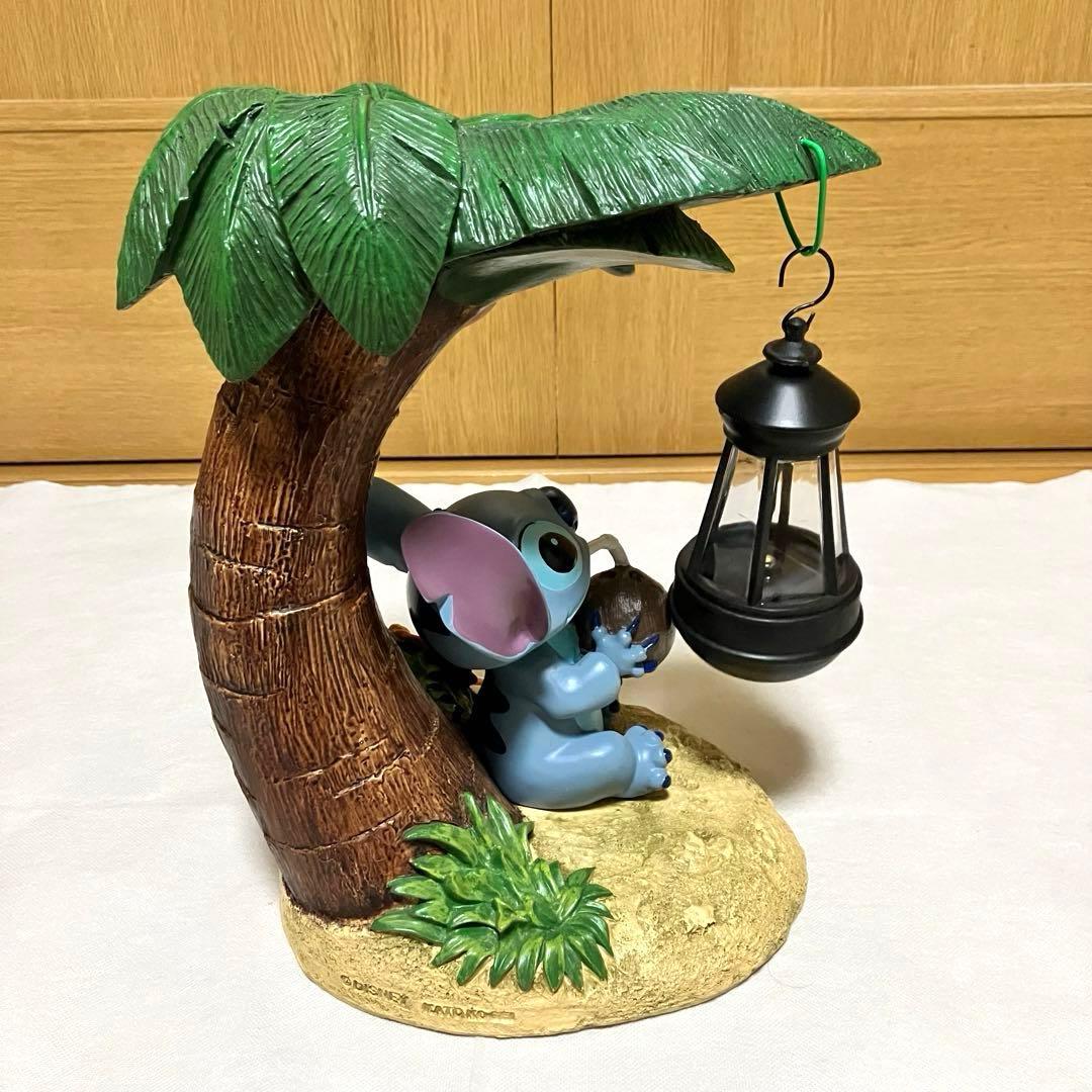 加藤工芸】ディズニー スティッチ ソーラーライト フィギュア 置物