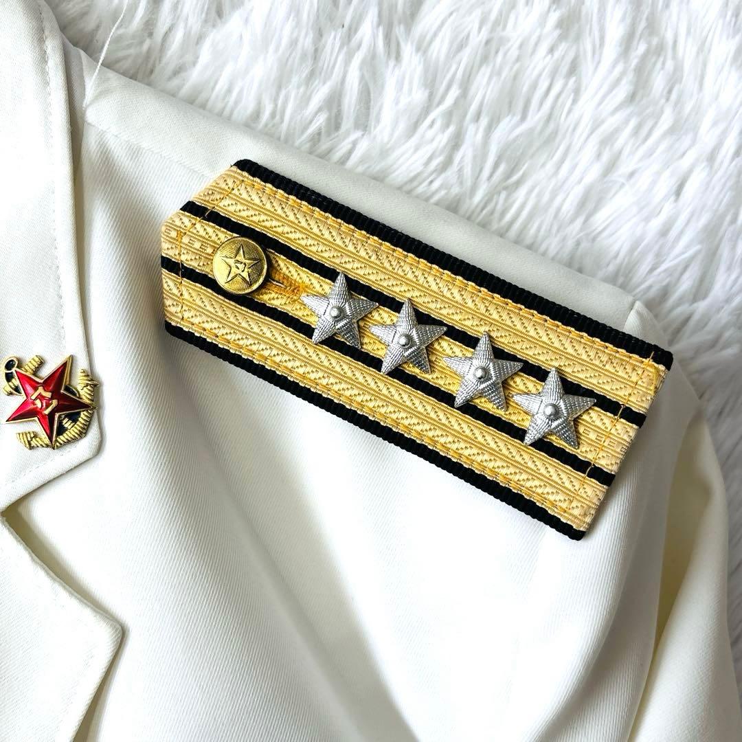 ソ連海軍 日本海軍 白ジャケット 大佐肩章付（本物か詳細不明