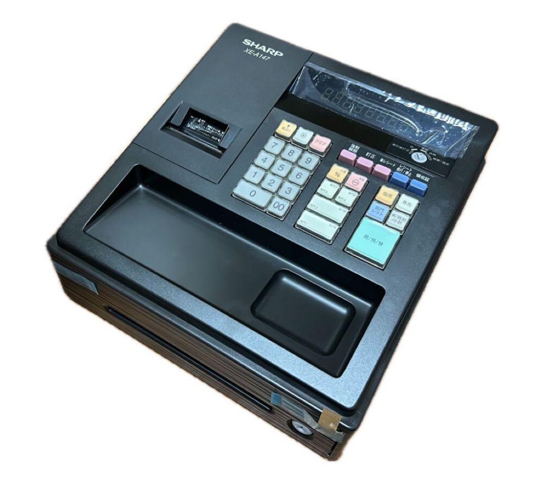 シャープ 電子レジスター XE-A147-W 鍵・取扱説明書付き ※r2※ 値下げ