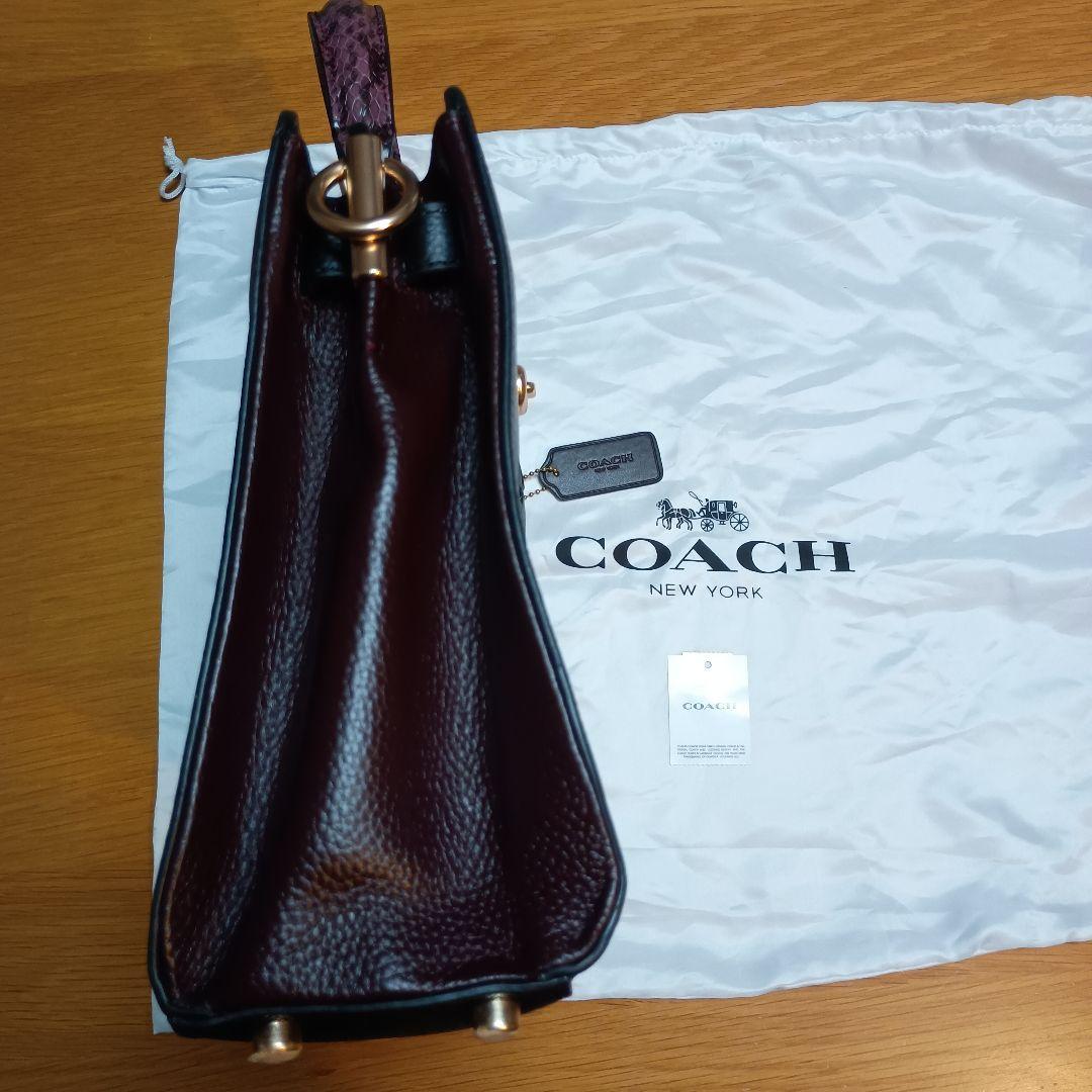 【新品未使用開封のみ】COACH コーチ ハンドバック ショルダー付◎ネット現行