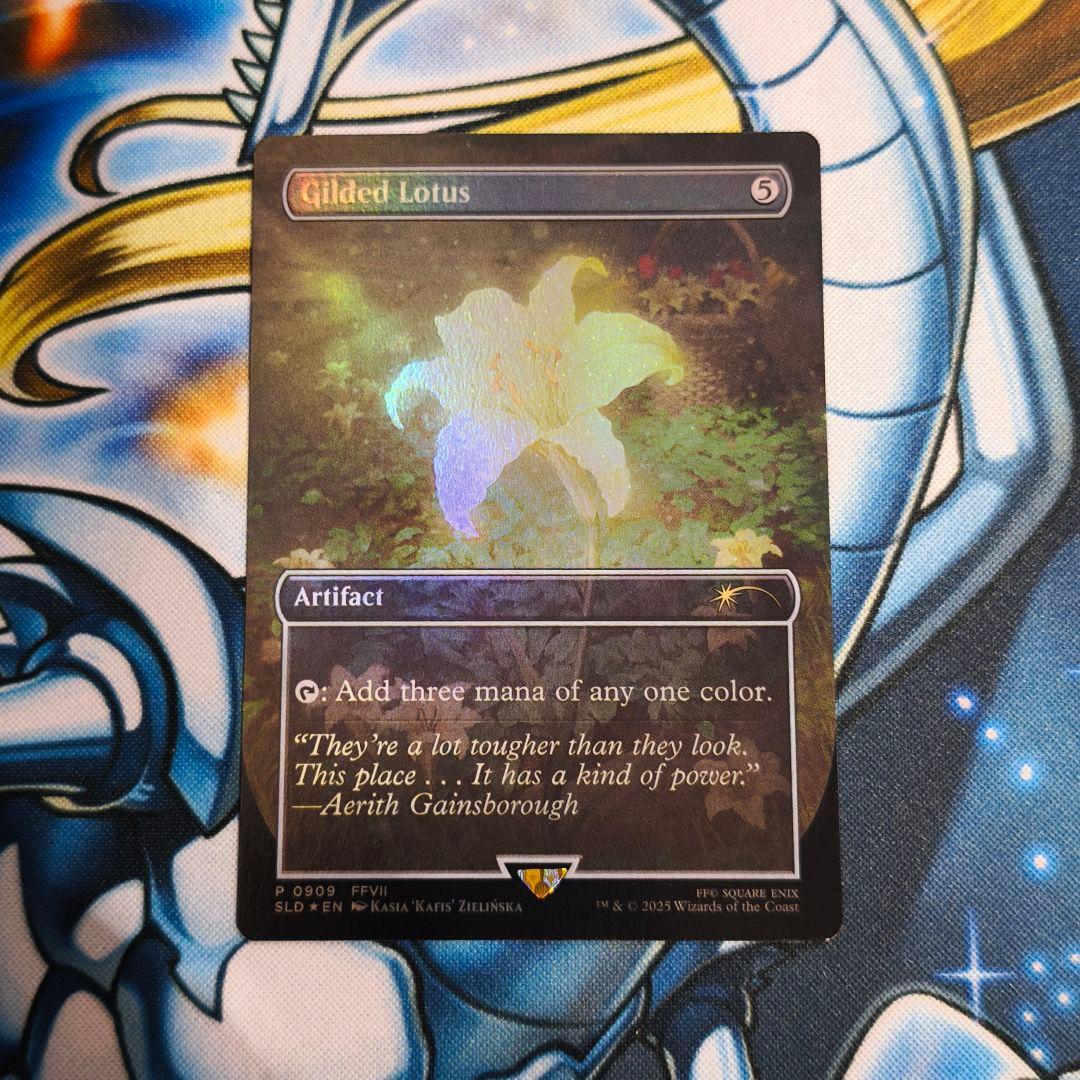 金粉の水蓮 英語版 FOIL SLD SECRET LAIR FF MTG 金粉の水蓮