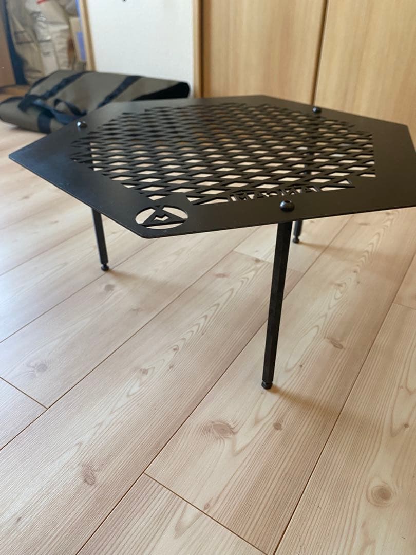 しま次郎ンドル 六角テーブル メタヘキテ セット ケース付 キャンプ