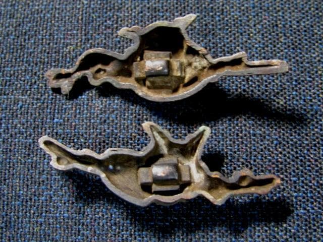 A★武具　刀装具　刀　目貫(兜)　縁/頭/　金象嵌　計4点★