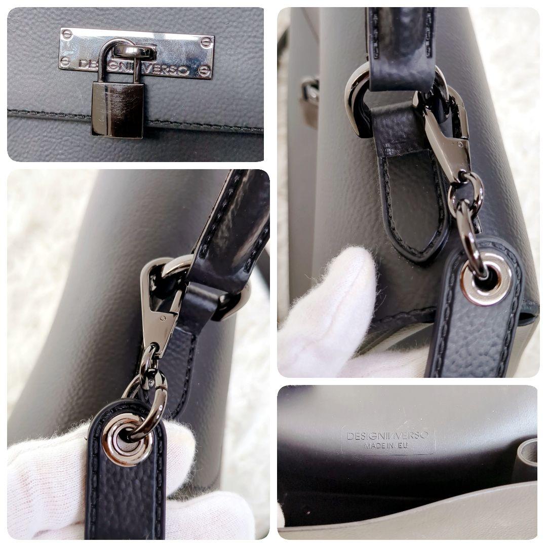 美品✨️ DESIGNINVERSO　ワンハンドルBAG ショルダーバッグ黒