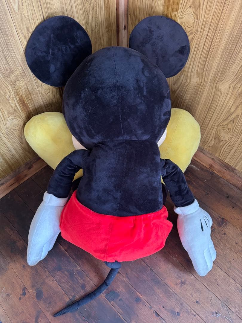 【美品】ディズニー　15周年　ミッキー　大きな　巨大　特大ぬいぐるみ