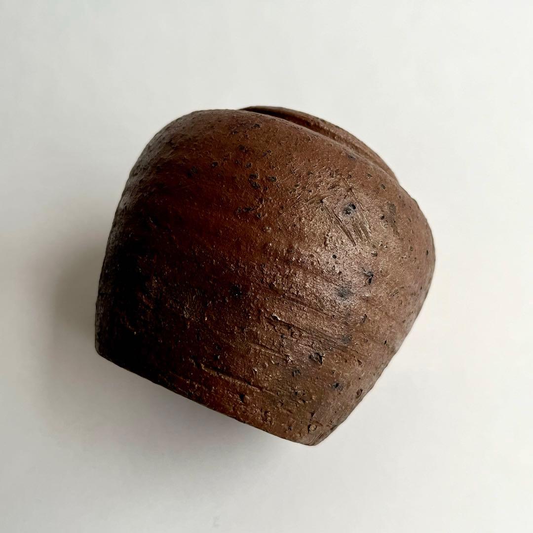 江戸期 古備前 焼締 小壺 お歯黒壺