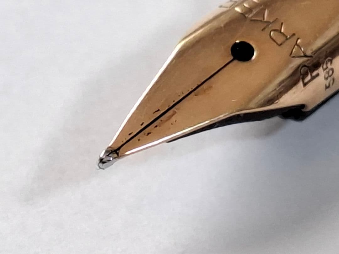 希少 parker 万年筆 XF(極細) スターリングシルバー シズレ オパール