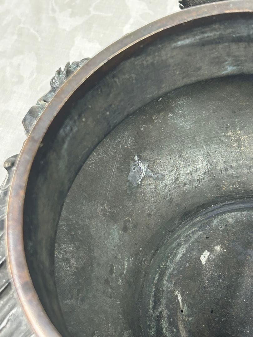 銅 壺 龍 アンティーク 骨董 コレクション 古美術 美術品