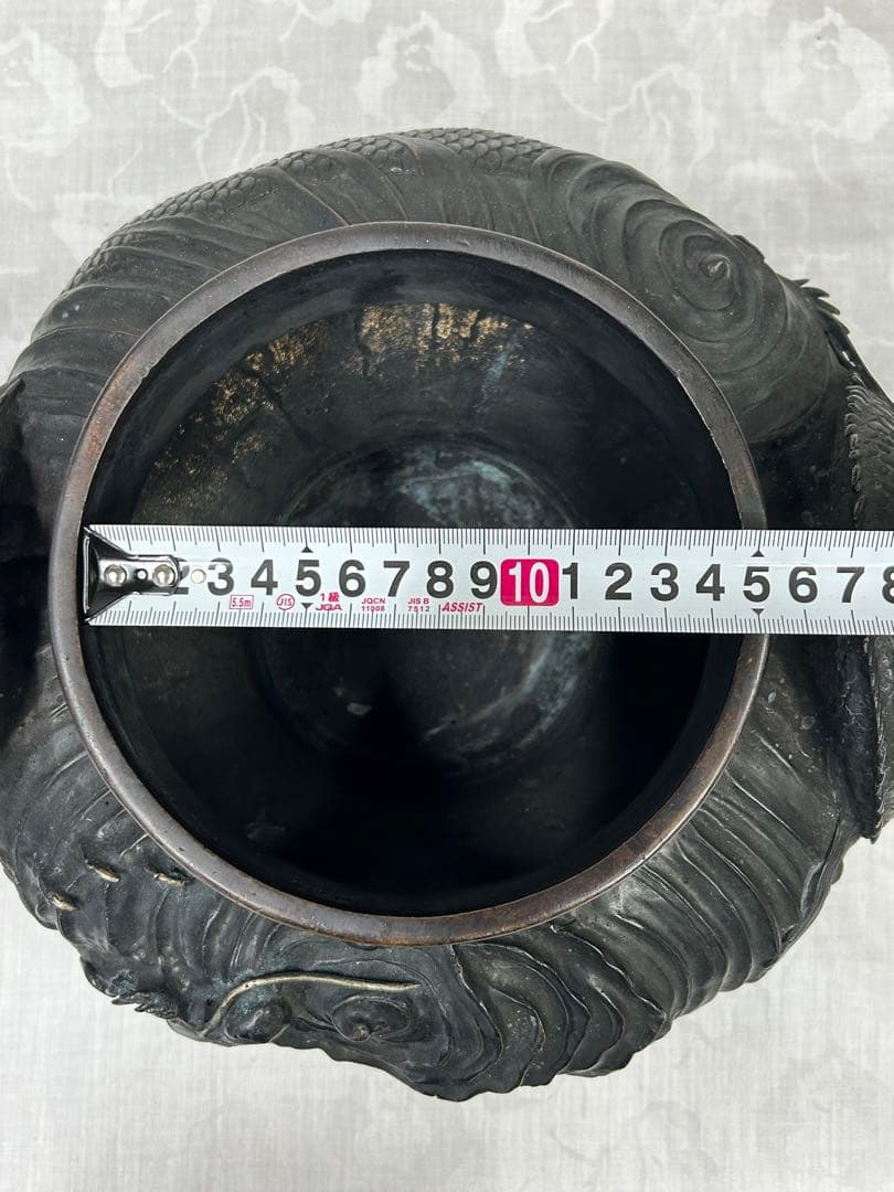 銅 壺 龍 アンティーク 骨董 コレクション 古美術 美術品