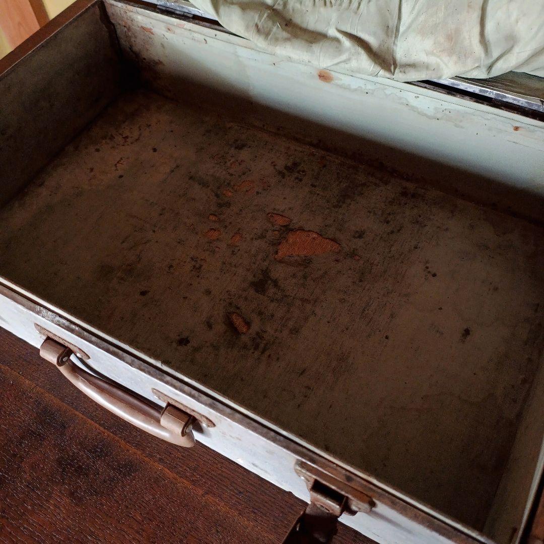 希少】ヴィンテージ FUJI ELECTRIC アルミトランク レトロ 古道具