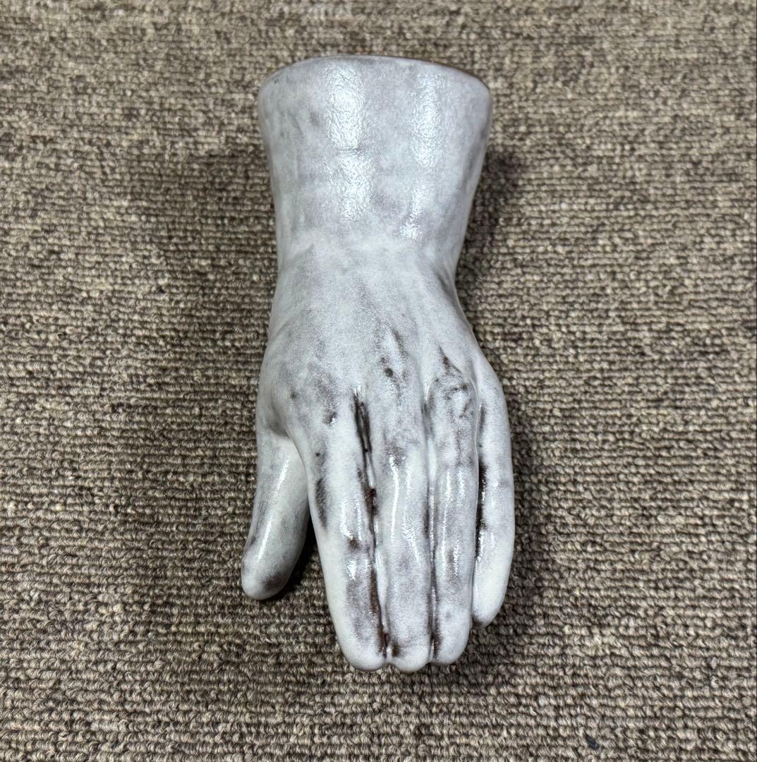 hand Flower 手 花瓶 オブジェ｜Vintage ceramic hand motif flower