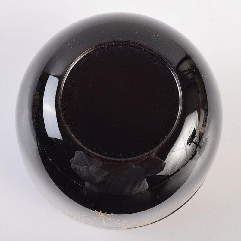 扇屋】中村宗尹「花兎 大棗」共箱 幅 約7cm 高さ 約