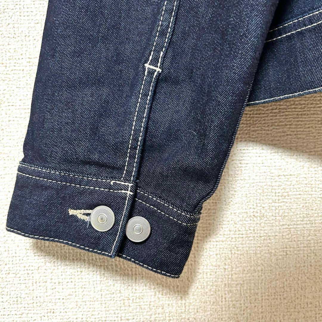 【美品】 サンタフェ Santafe デニムジャケット ポケットロゴ XL相当