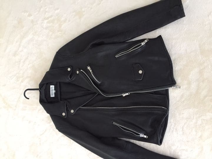 BARNS OUTFITTERS】ゴートレザー ジップアップ ライダース