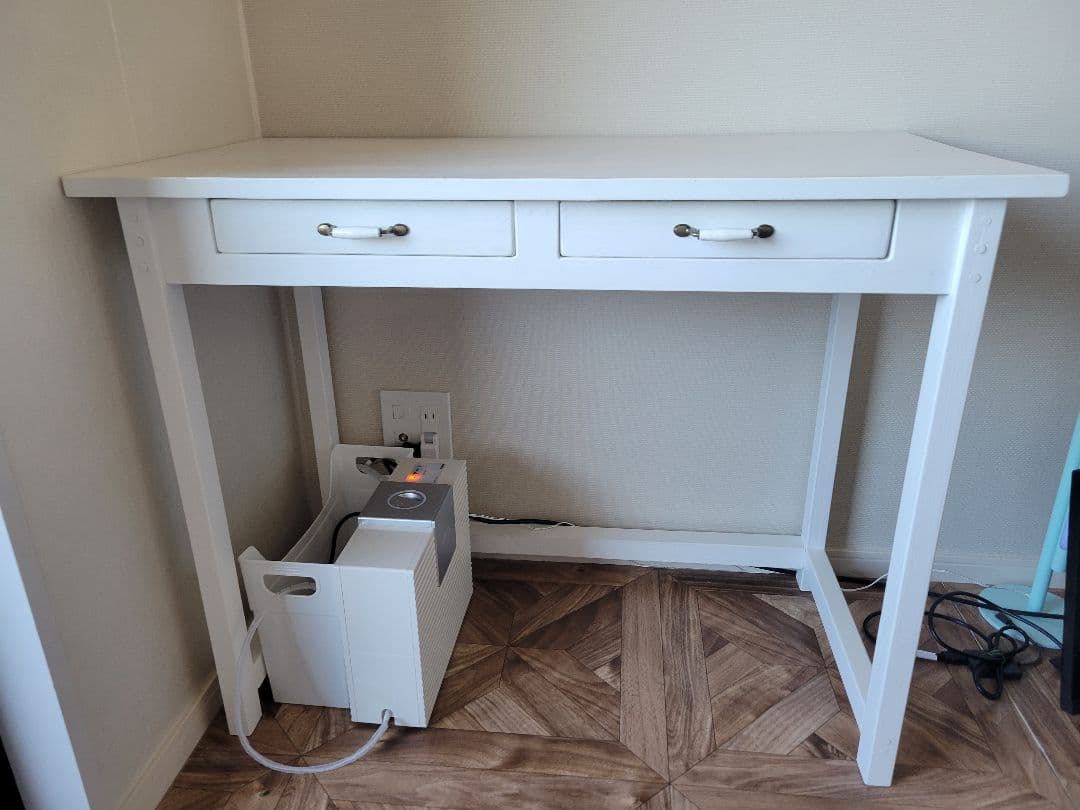 お値下げ！ホワイトシャビーアンティーク風カウンターデスク ハンドメイド