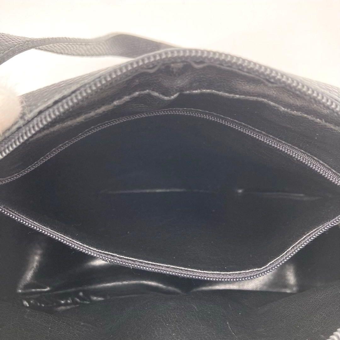 美品✨サルヴァトーレ フェラガモ ヴァラ リザード ショルダーバッグ ブラック