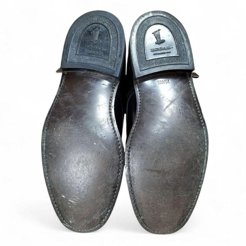 リーガル 2504 25.5cm ビジネスシューズ 外羽根 本革 革靴 ブラック