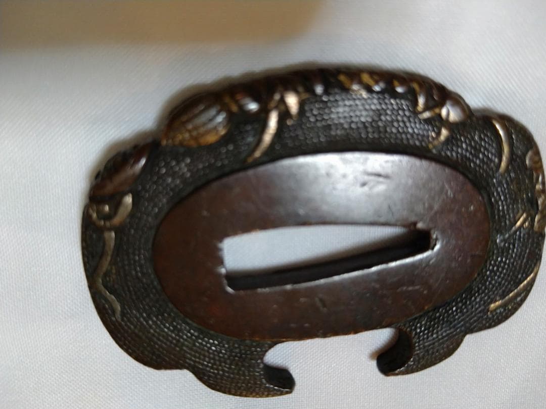 短刀脇差小鍔草葉の図