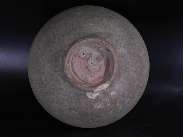 茶道具 会寧 青磁茶碗（時代茶碗）／海上がり・李氏朝鮮】