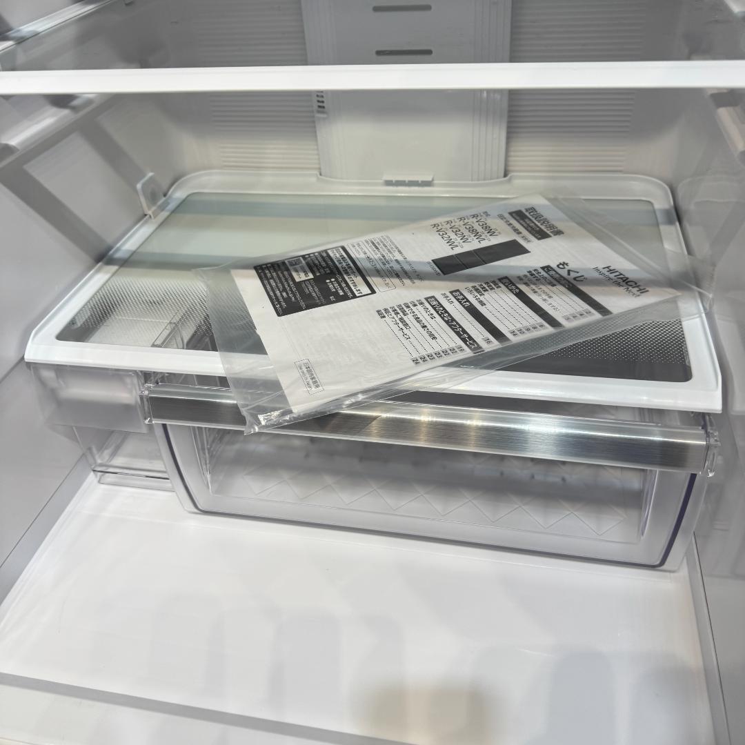 東京23区送料無料　超美品日立冷蔵庫　３ドア375L　製氷機有　R-V38NV
