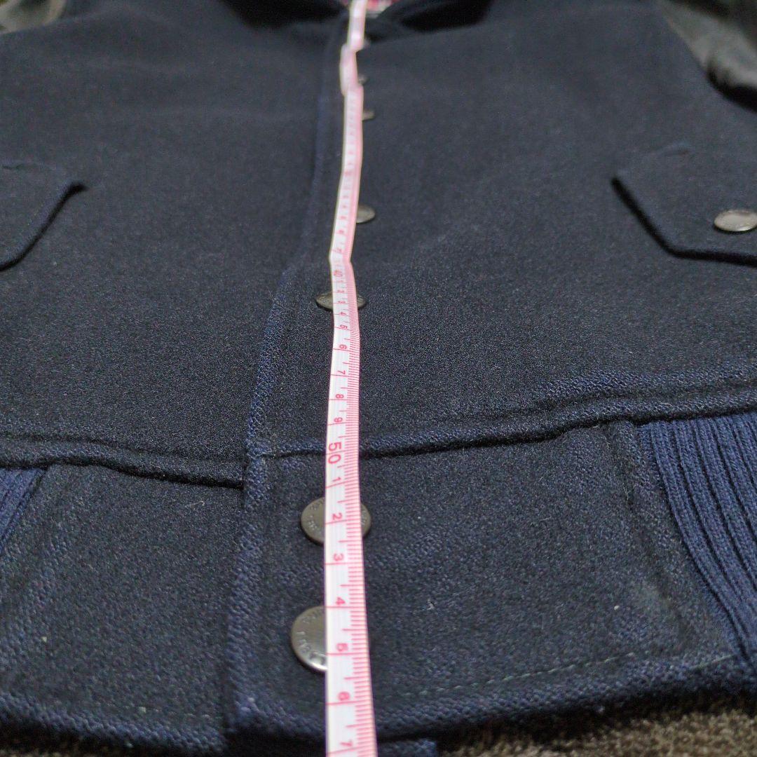 BURBERRY BLACK LABEL スタジャン L ネイビー/ブラック