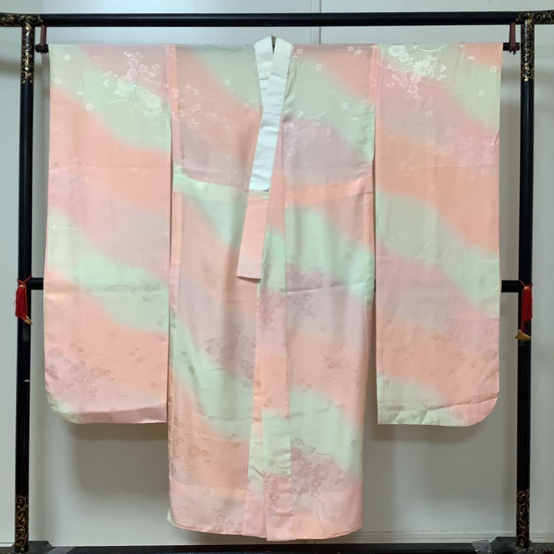 彦兵衛mini】やまと謹製！正絹振袖・長襦袢セット〜群青色地に辻ヶ花