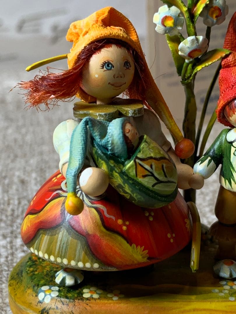 ドイツ製 木製人形 ケーテウォルファルト社の2001年度限定の兄弟の可愛い