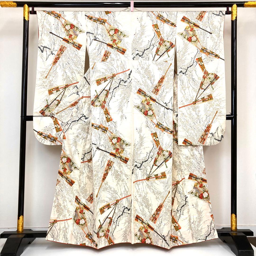 TAMA屋】全て正絹 全て振袖 三松 鶴 花柄 まとめ売り 5点 TM2560