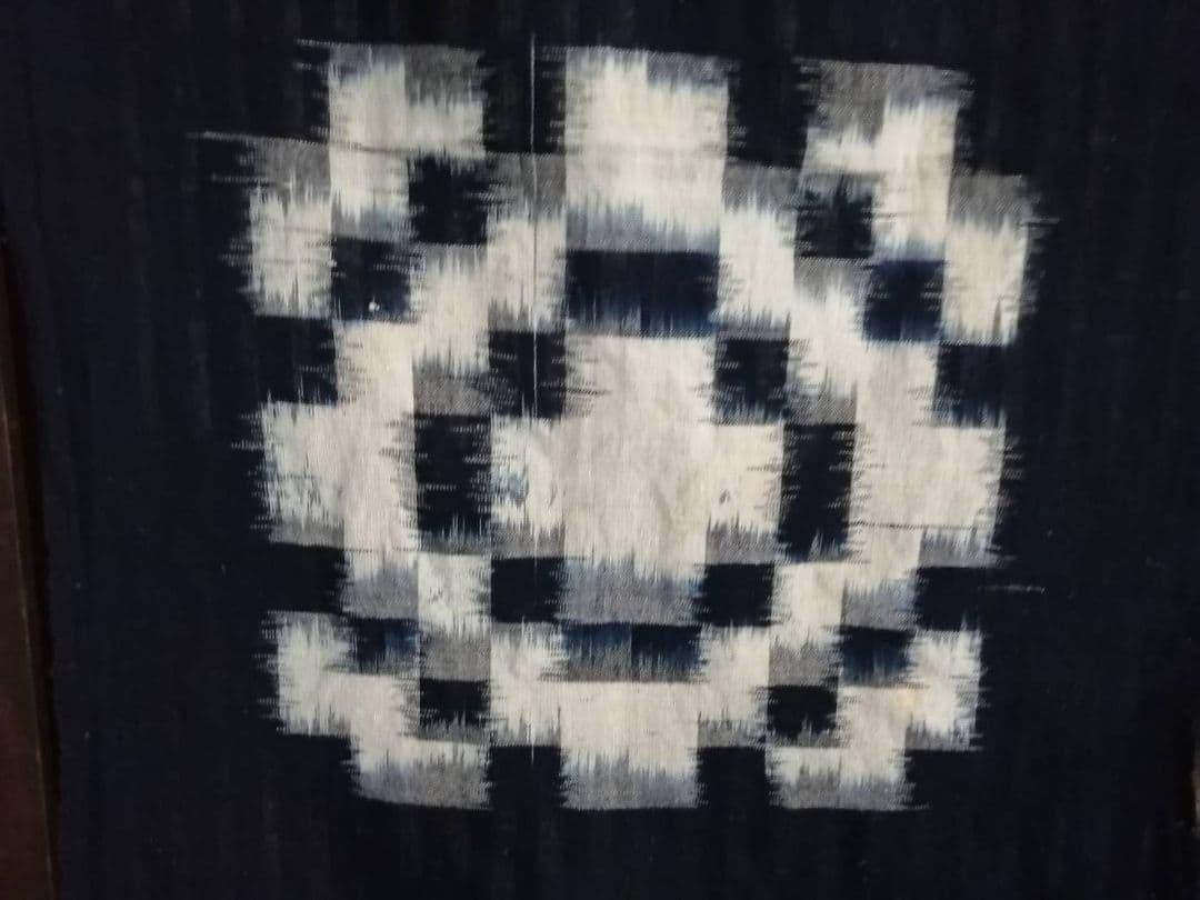 古い絵絣ハギレ 人気の絵柄5種5点