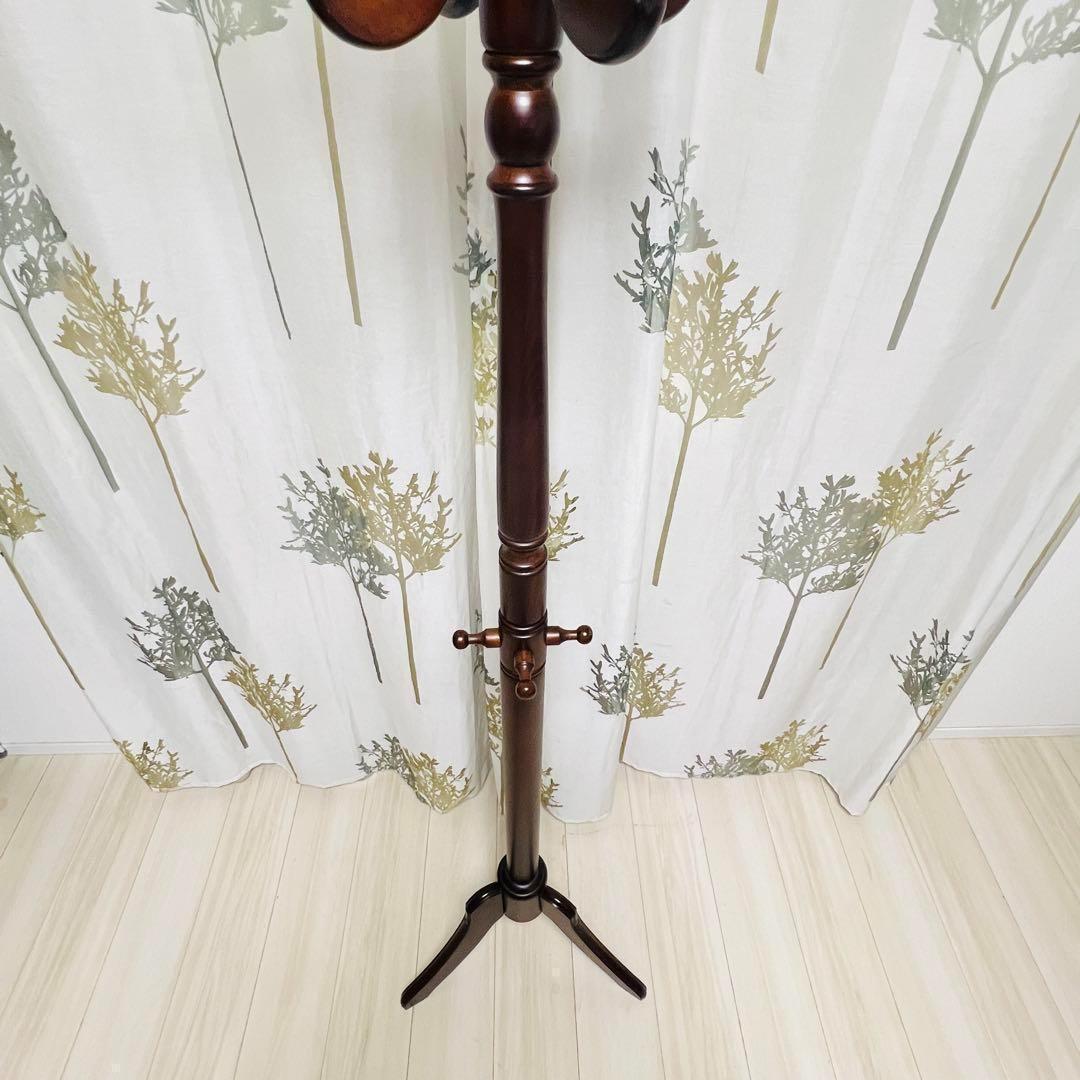 ニチハン アンティーク コートハンガー ハンガーポール 木製