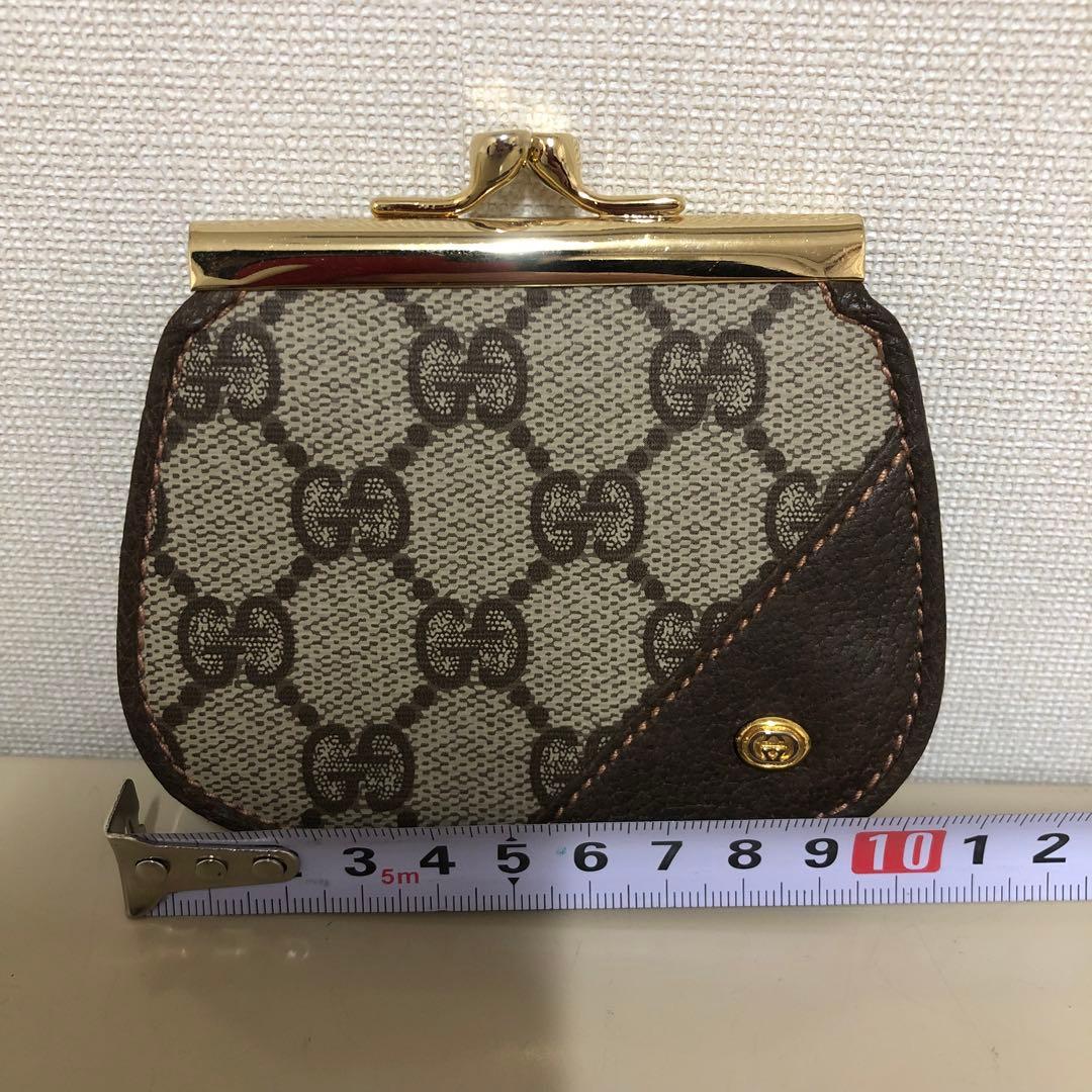 Ｎagi✨様 グッチ　ケース　がま口　GG 柄　PVC レザー