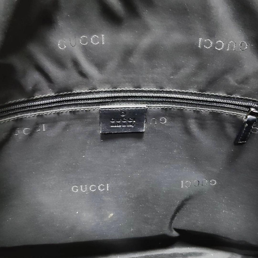 グッチ ワンショルダー レザー バンブー A4可 肩掛け ブラック