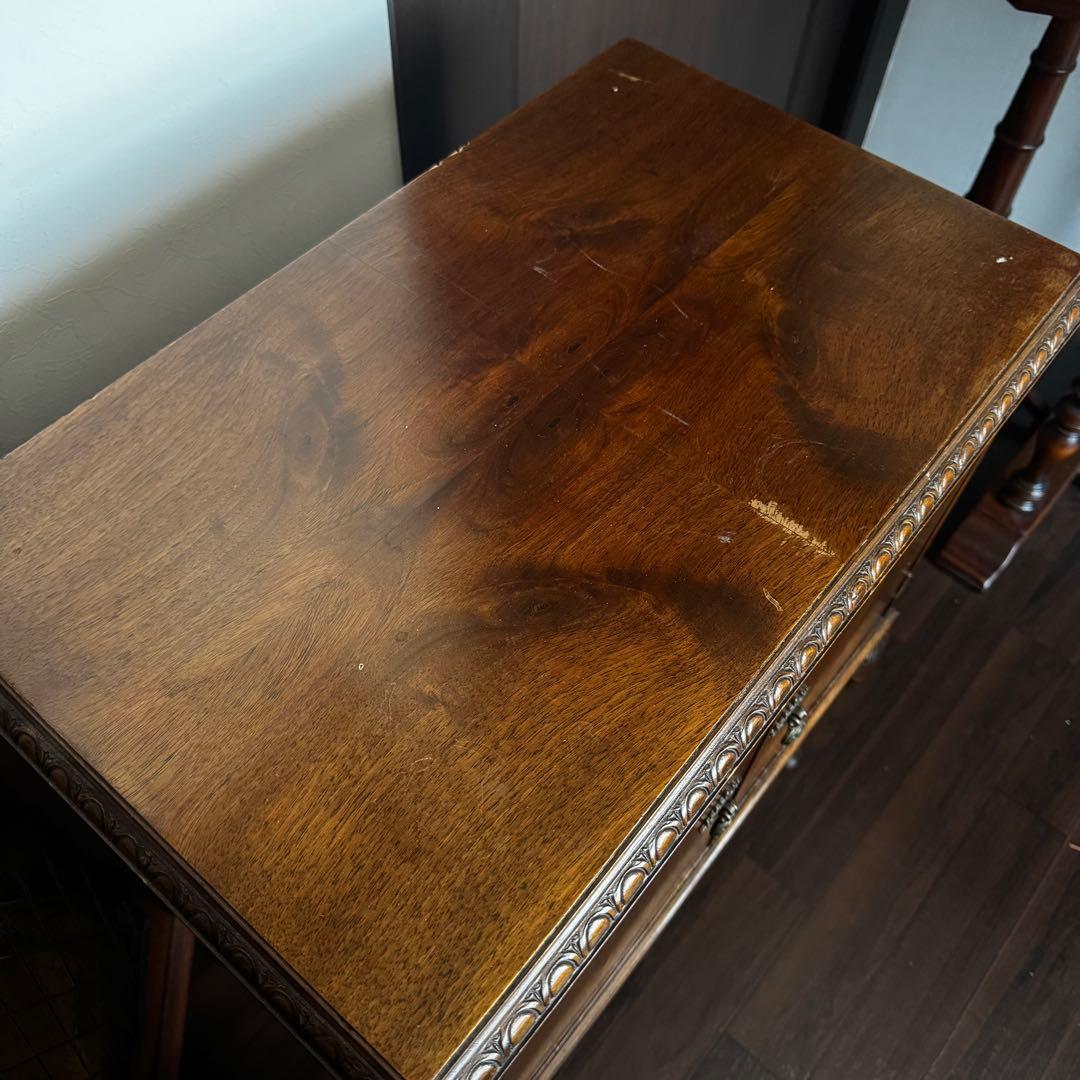 アンティーク 木製レコードラック ミュージックキャビネット ミッド