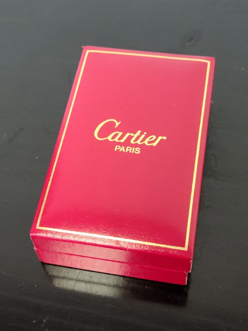 Cartier シルバーライター 専用ケース付き 五角形