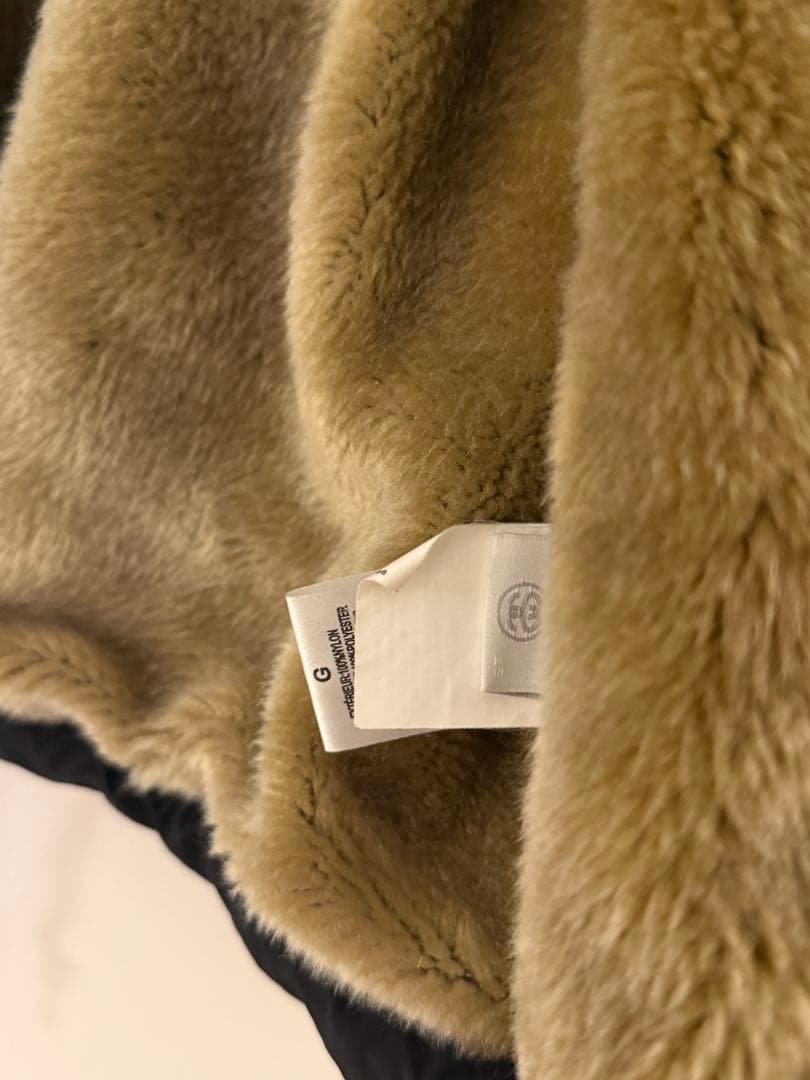 STUSSY ステューシー コーチジャケット メンズL フェイクファー裏地 美