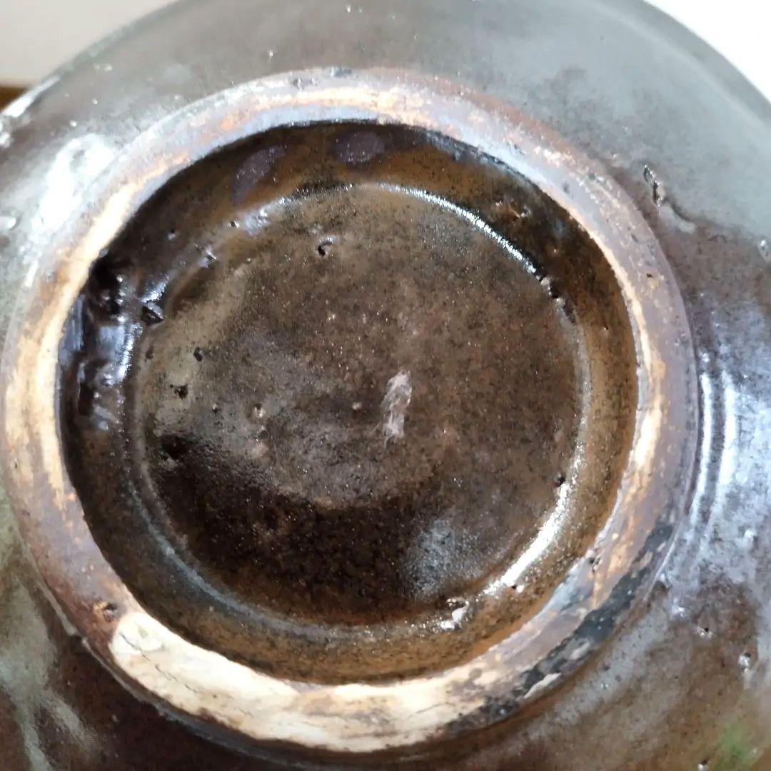 沖縄の人間国宝 伝・金城次郎 双魚文の大きめ飾り皿 無銘の