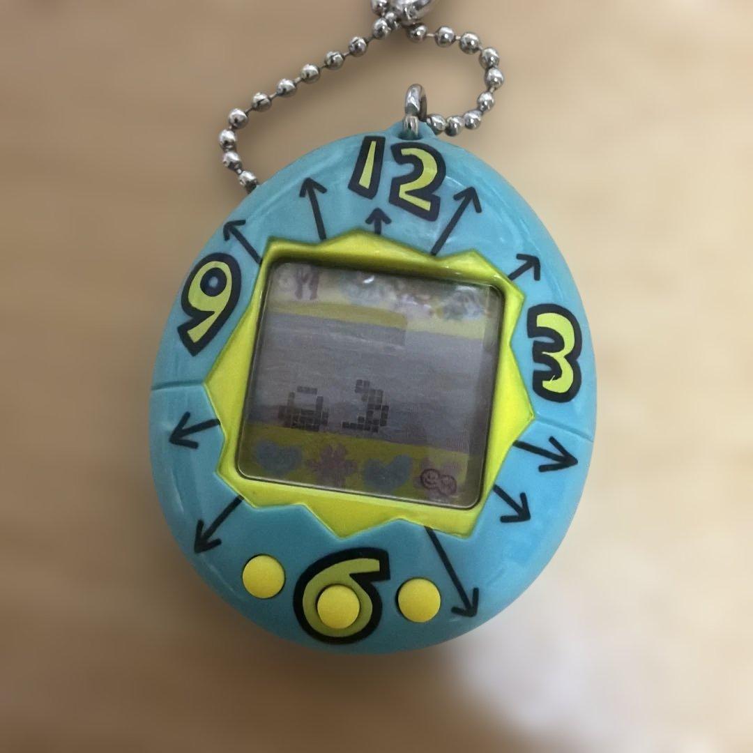 完動品!! たまごっち 日本語 初代 時計 ブルー 青 レア 希少