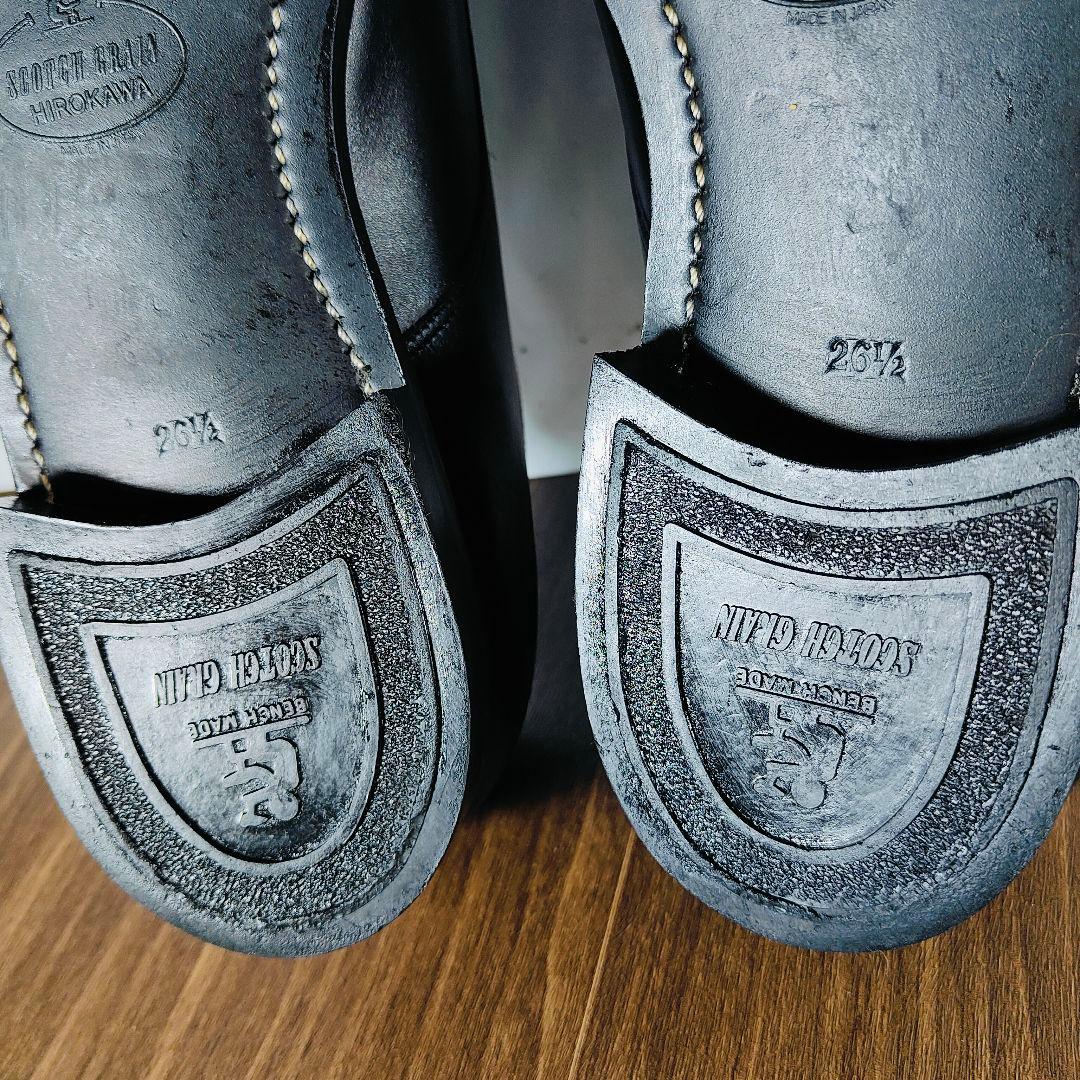 【極美品】SCOTCH GRAIN　日本製　高級プレーントゥシューズ　正規品本革