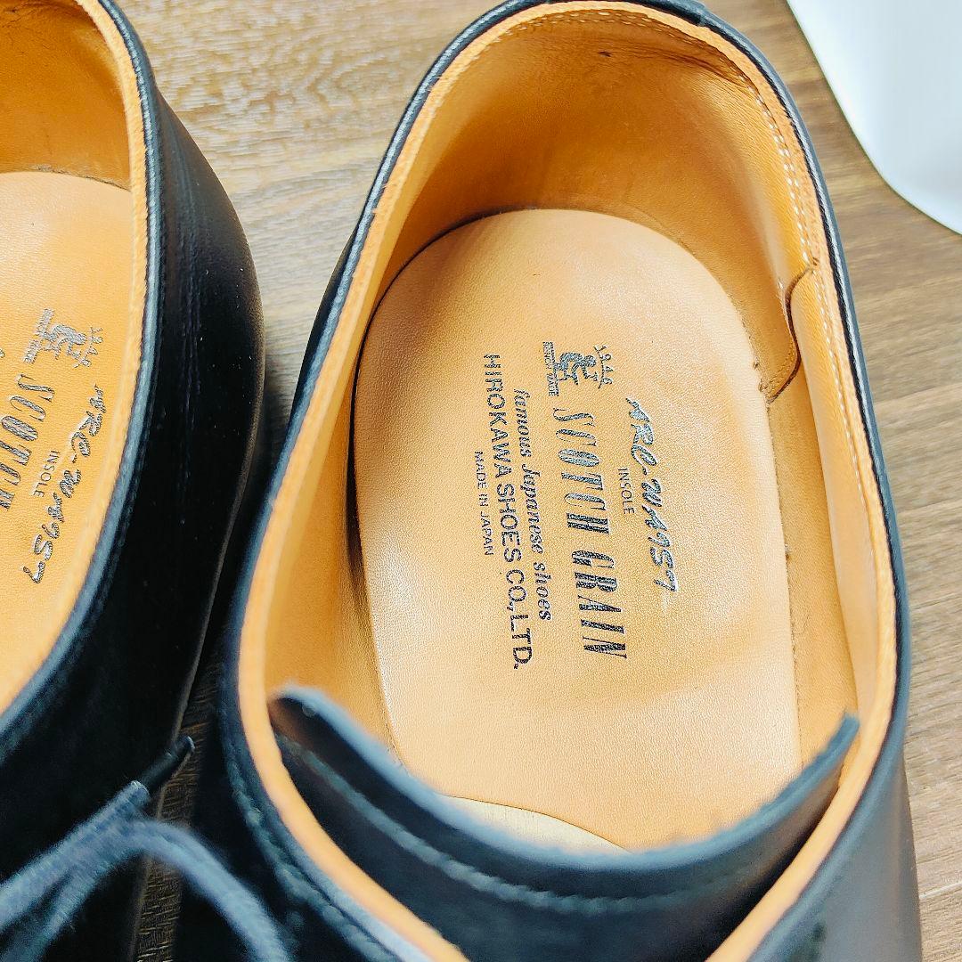 【極美品】SCOTCH GRAIN　日本製　高級プレーントゥシューズ　正規品本革