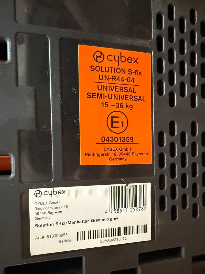 【良品】サイベックス ソリューション S-Fix マンハッタングレー