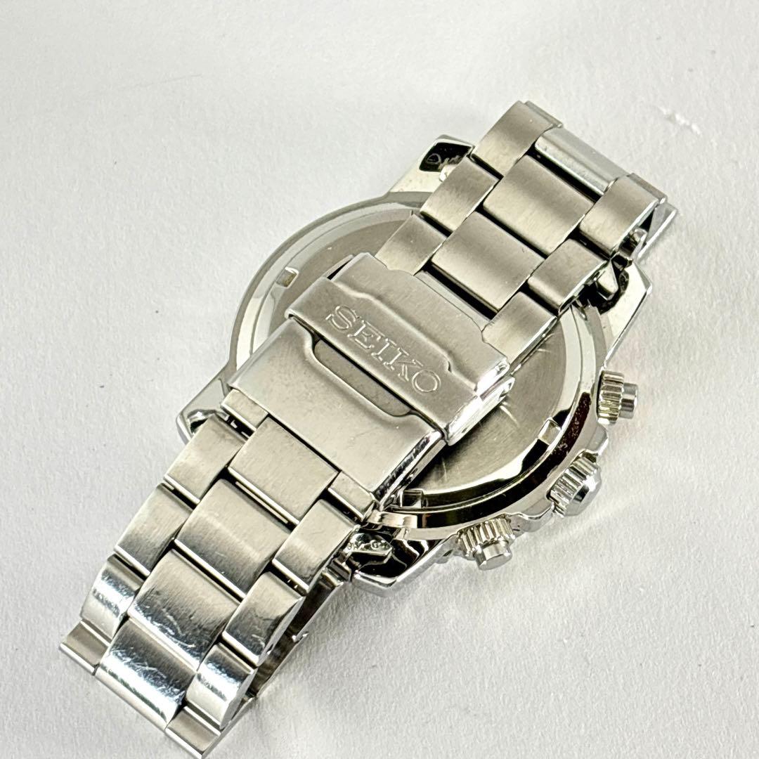 【新品電池交換 稼働】SEIKO ダイバーズウォッチ メンズ時計 クロノグラフ.