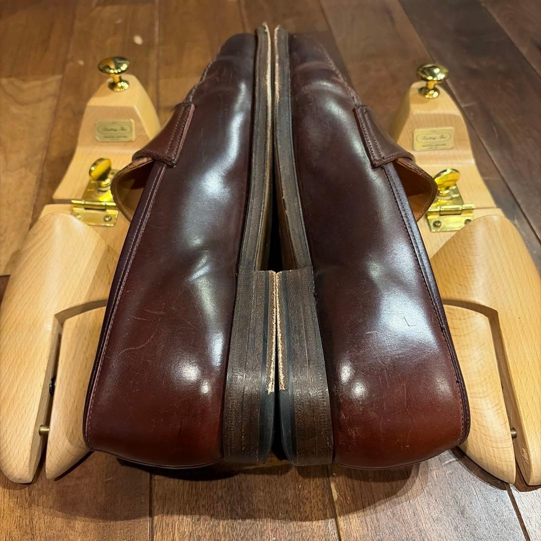 CROCKETT&JONES ダークブラウン レザー ローファー※送料込