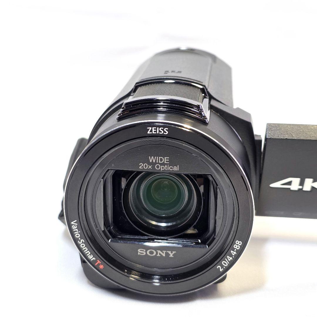【美品】SONY 4Kビデオカメラ FDR-AX45　大容量バッテリー2個付き