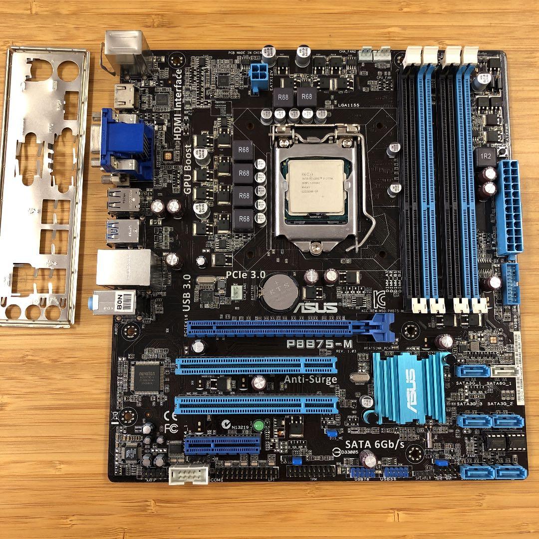 ASUS P8B75-M ASUS P8B75-M + INTEL core i7-3770K（CPU） Corei7