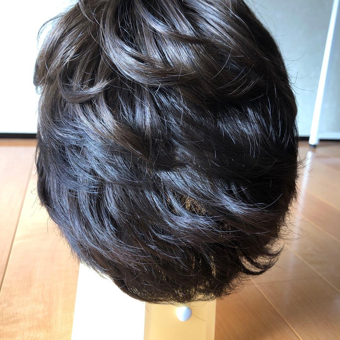 試着のみ(フォンテーヌ fontaine)ダークブラウン ショートフルウィッグ