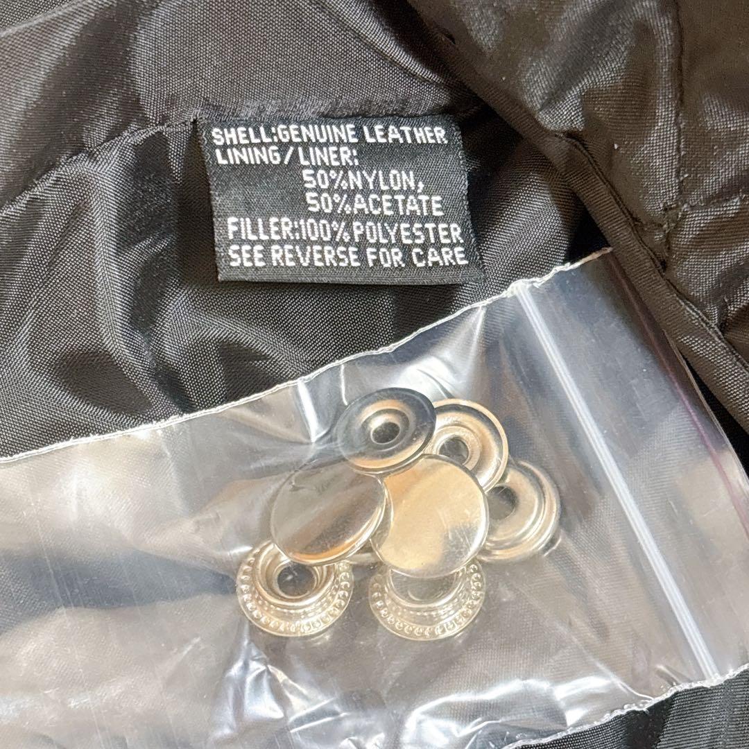 古着 美品 スカル xelement ダブル ライダースジャケット L