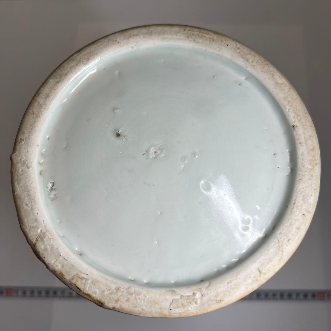 江戸時代 平戸焼 龍浮彫花瓶 高さ約33㎝ 本Y7-0702⭐︎